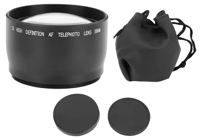 Obrázek produktu pro 58 mm 2,0× telekonvertor, optické sklo, hliník, 2× zvětšení, telekonvertor pro bezzrcadlovky