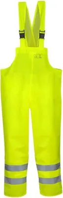 Produktbild von PROS Reflektierende Latzhose 1011 Regenhose WASSERCHUTZHOSE Wasserdicht Gelb, 48