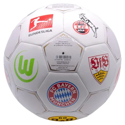 Produktbild von Derbystar Fußball BUNDESLIGA CLUBLOGO PRO in Größe 5 V 25
