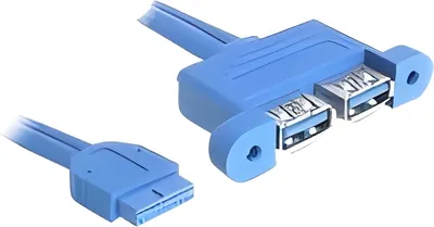 Immagine prodotto di DELOCK USB3.0 Kabel Pinheader 19pin -> 2x A Bu/Bu 0,4