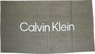 Produktbild von Strandtuch CK CALVIN KLEIN Schwimmbad Spa Frottee Baumwolle cm.180 x 100 (ca.) mit Logo Artikel KU0KU00104 TOWEL, UNICA - ONE SIZE, Cotone 100%