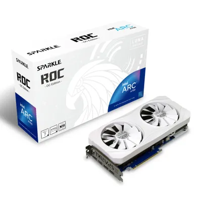 Produktbild von A750 8GB Sparkle Intel Arc ROC Luna OC GDDR6 white