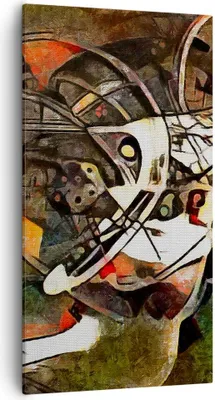 Produktbild von Bild auf Leinwand - Leinwandbild - Abstraktion modern - 55x100cm - Wand Bild - Wanddeko - Leinwanddruck - Bilder - Kunstdruck - Wanddekoration - Leinwand bilder - Wandkunst - PA55x100-3452