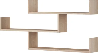 Produktbild von MINIO go for it, Wandregal, Hängendes Bücherregal "TIRI 3", 119cm, Sonoma Eiche Farbe