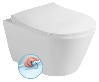 Produktbild von AVVA Hänge-WC, spülrandlos, 35,5x53cm, weiss