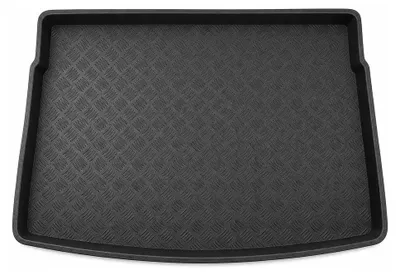 Produktbild von Kofferraumwanne für Volkswagen Golf VIII 2019- (Schrägheck, oberer Ladeboden) – Schwarz, passgenau