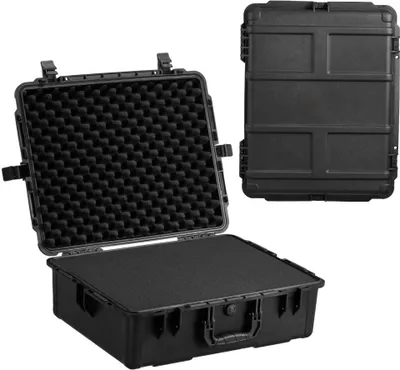 Produktbild von Wetterfester Hartschalenkoffer - Trockenbox mit Griff - Tragbare 2,4 Kubikfuß Aufbewahrungslösung - Ideal für Reisen und Outdoor-Aktivitäten
