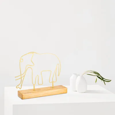 Immagine prodotto di Evila Originals, Elefante - Oro, Oggetto decorativo, Oro, 32 x 30 x 4 cm