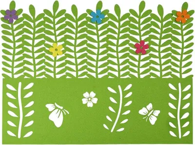 Zdjęcie produktu dla Podkładka deserowa wiosenna zielona 41x30 cm