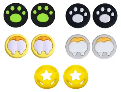 Image de Bouchons en silicone pour manette Nintendo Switch - Lot de 10