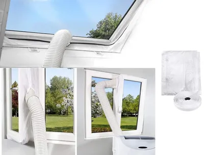 Fensterabdichtung Hot Air Stop für Klimaanlagen, 400 cm Umfang