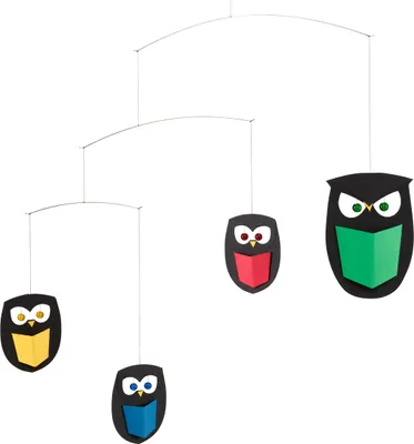 Image de Flensted Mobiles - Mobile hibou sage
