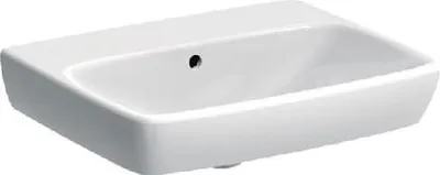 Immagine prodotto di Geberit Selnova Square - Lavabo 550x440 mm, con sfioratore, senza foro per rubinetto, bianco 500.291.01.7