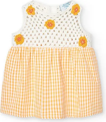 Produktbild von Boboli 128056 ärmelloses Kleid Gelb 1 Months Mädchen Gelb 1 Months