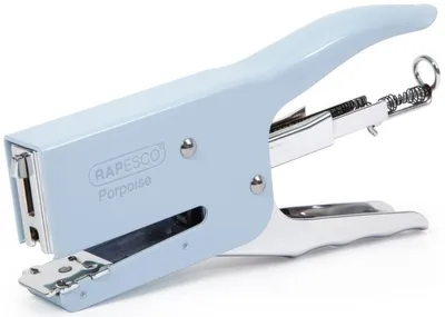 Produktbild von Heftzange Porpoise 50 Blatt Hellblau.