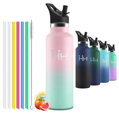 Produktbild von Edelstahl Trinkflasche 750ML BPA-frei, Isolierflasche Kinder, Wasserflasche mit
