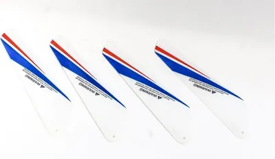 Produktbild von 6029 - Hauptrotorblätter A+B blau/rot/weiß
