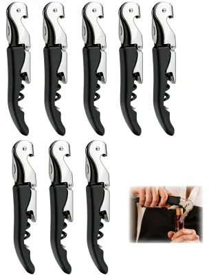8er Set Profi-Korkenzieher 3-in-1 Edelstahl