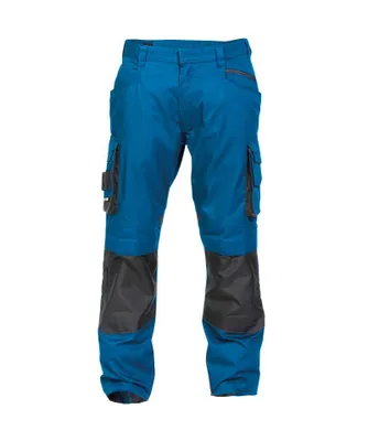 Produktbild von DASSY® Nova Arbeitshose mit Kniepolstertaschen AZURBLAU/ANTHRAZITGRAU Gr.50 Länge: PLUS