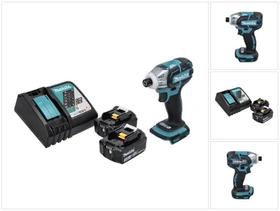 Immagine prodotto di Avvitatore a impulsi a batteria Makita DTS 141 RF 18 V 40 Nm 1/4" brushless + 2x batteria ricaricabile 3,0 Ah + caricabatterie