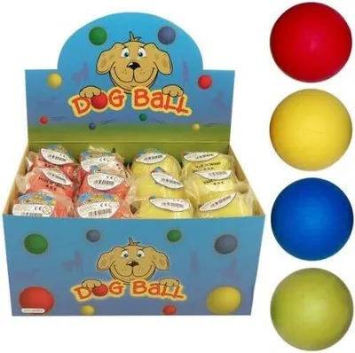 Produktbild von Play 'N' Shoot Gummi-Hundeball – 4 verschiedene Farben, Bälle, Hund, Haustiere, Spielzeug