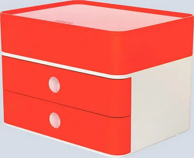 Obrázok produktu pre HAN 1100-17 - 2 Schublade(n) - Kunststoff - Rot - Weiß - 1 Stück(e) - 260 mm - 195 mm