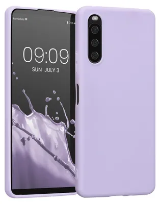Produktbild von kwmobile Handyhülle für Sony Xperia 10 IV Hülle - TPU Case - Kabelloses Laden - Schutzhülle Cover in Lavendel