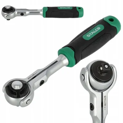 Obrázek produktu pro Stalco S-54096 360° 1/4” 72 zubů 155 mm