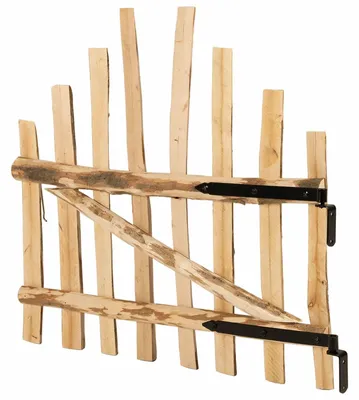 Produktbild von vidaXL Bogenzauntor 100 x 90 cm Imprägniertes Haselholz Natur