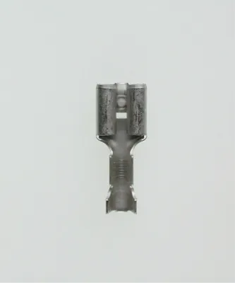 Produktbild von Flachsteckhülsen, Steckgröße 4,8 x 0,8mm unisoliert, mit Rastzunge Querschnitt 0,5mm² - 1,5mm² - 1 Stück