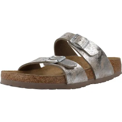 Produktbild von Birkenstock Damen Pantolette, sonstiges(synwashedmetallicsilve (11808)), Gr. 41