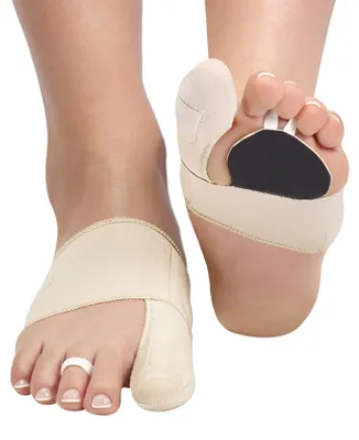 Produktbild von Epitact | Doppelte Korrektur-Orthese bei Hallux Valgus & Schmerzen im Vorfuß | Korrigiert den Hallux Valgus und Lindert Vorfußschmerzen beim Gehen | Ultradünn, Komfortabel (L, Rechts)