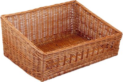 Systemregalkorb, Brotkorb, Brötchenkorb, Thekenkorb, 45x60x16/27cm, gestäbt
