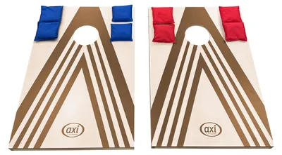 Produktbild von AXI Cornhole-Set Plus mit 2 Holzbrettern - Beanbag-Wurfspiel für drinnen und draußen - inklusive 8 Cornhole-Säckchen und Tragetasche -