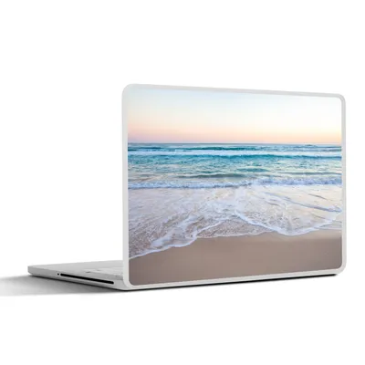 Produktbild von MuchoWow® Laptop Aufkleber Sticker Cover Strand - Meer - Pastell 30x21 cm - Sticker für Laptop - Selbstklebend