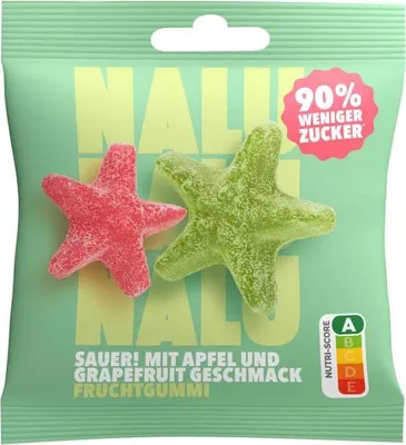 Produktbild von NALU Sauer Apfel & Grapefruit Seesterne 50g