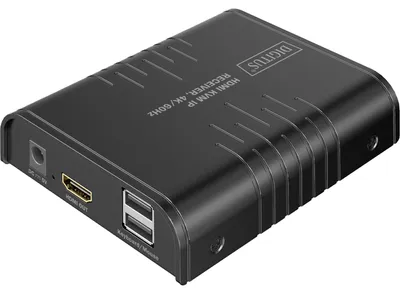 Produktbild von DIGITUS HDMI KVM IP Receiver 4K/60Hz schwarz