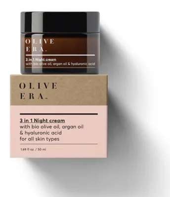 Produktbild von Olive Era 3-in-1 Nachtcreme | Bio-Olivenöl & Hyaluron | 50ml