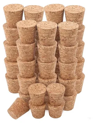 40 Korkstopfen 26–36 mm, konisch, 33,5 mm, für Flaschen & Gläser