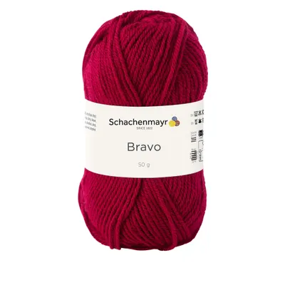 Image de Schachenmayr Bravo, 50 g de fil à tricoter couleur bordeaux