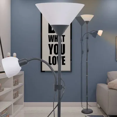 Zdjęcie produktu dla Lampa podłogowa The Living Store czarna