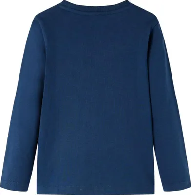 Produktbild von vidaXL Kinder-Langarmshirt Marineblau 140