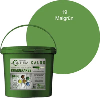Produktbild von Contura BeGreen 1Kg. Kreidefarbe Shabby Chic Möbellack - 19 Maigrün
