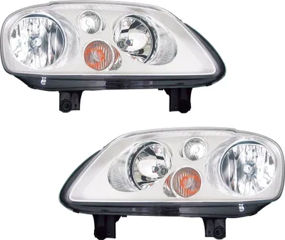 Produktbild von TYC Scheinwerfer Set für VW Caddy III Touran -5/2008 Chrom Halogen H7 H7 LWR