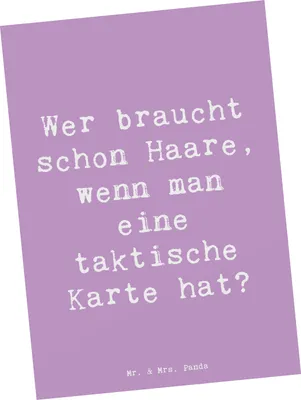 Produktbild von Mr. & Mrs. Panda Postkarte Spruch Fußballtrainer Einzigartig - Lavendeltraum - Geschenk, Teamgefühl, Mentoring, Mannschaft, Motivation, Ansichtskarten, Postkarten, Beruf