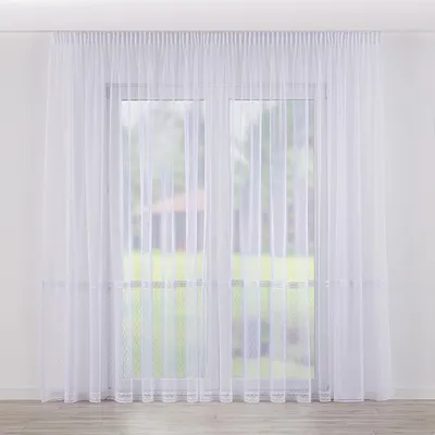 Produktbild von Dekoria Gardine mit Kräuselband, weiß, 100 x 160 cm