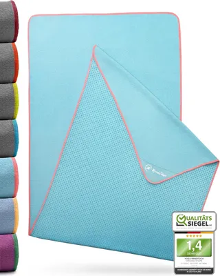 Produktbild von NirvanaShape Yoga Handtuch rutschfest | Hot Towel mit Antirutsch-Noppen hygienische Yogatuch-Auflage für Yogamatte [ 185 x 63 cm ]