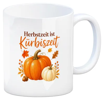 Produktbild von Kaffeebecher Kürbiszeit - Kaffeetasse für Kürbisliebhaber Tasse Mit Spruch: