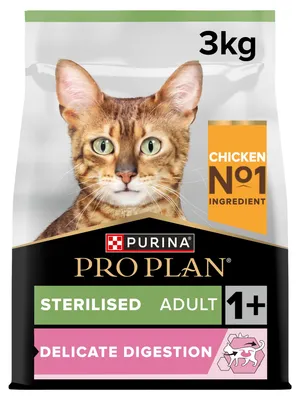 Produktbild von Purina Sterilised OPTIDigest, Adult, Huhn, 3 kg, Antioxidantien enthalten