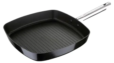 Grillpfanne 28x28x4,5 cm Aluminium Schwarz Antihaft